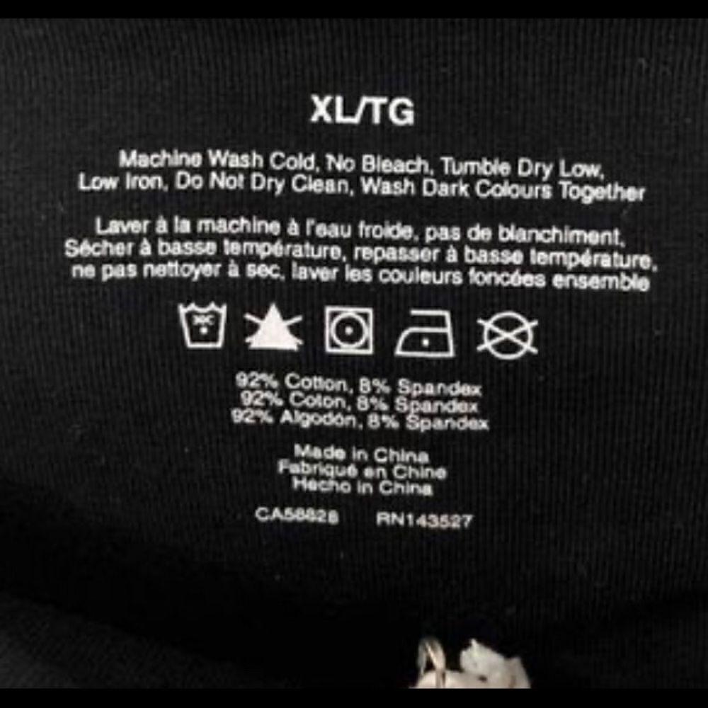 NWT CROOKS & CASTLES Women’s Black Leggings XL - Picture 3 of 5